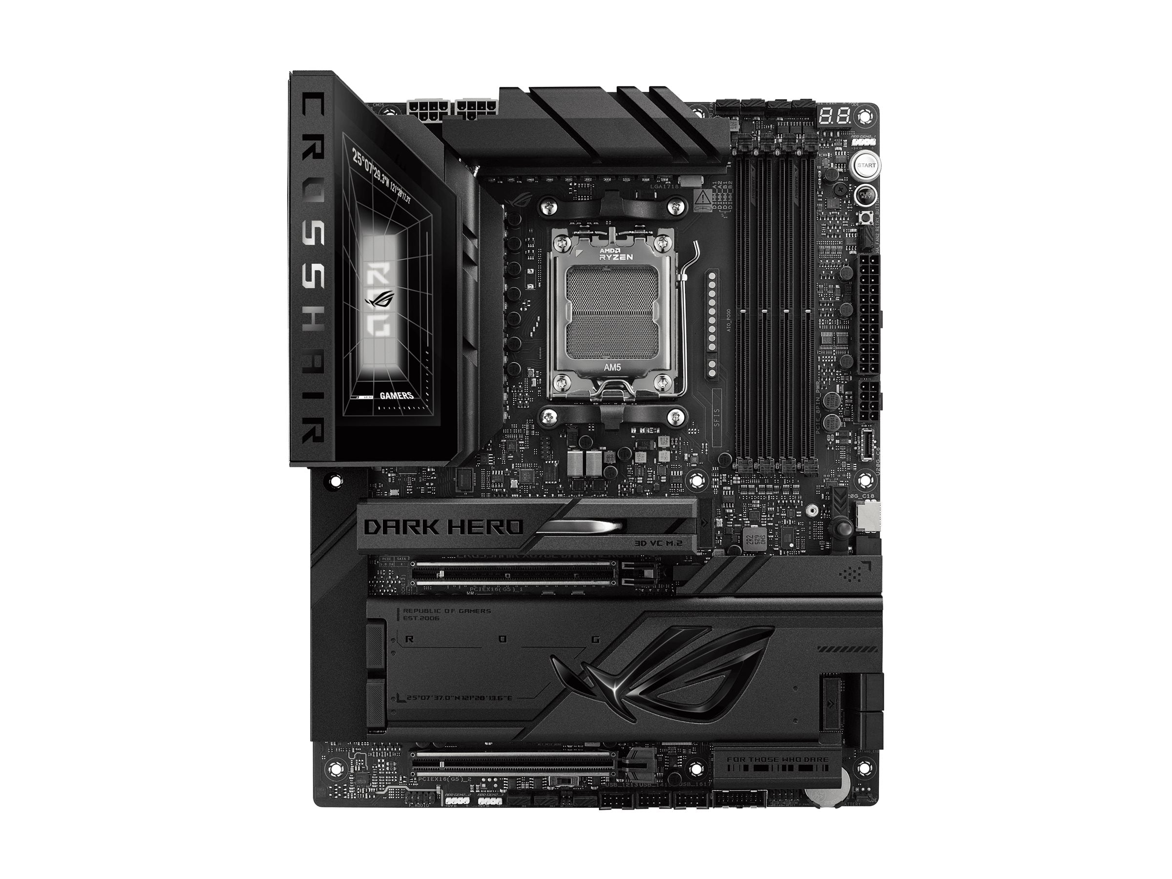 ASUS ROG CROSSHAIR X870E DARK HERO Motherboard Vorderansicht