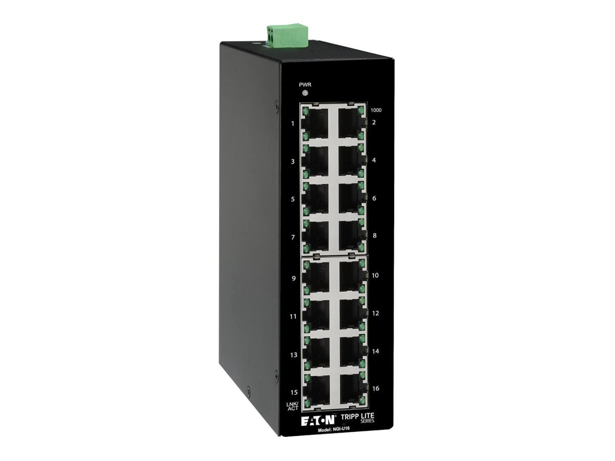 EATON TRIPPLITE 16-Port Unmanaged Industrial Gigabit Ethernet Switch Verpackung