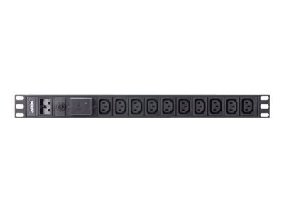 ATEN PE0210SG 1U 16A Basic PDU 10 Port - Vorderansicht