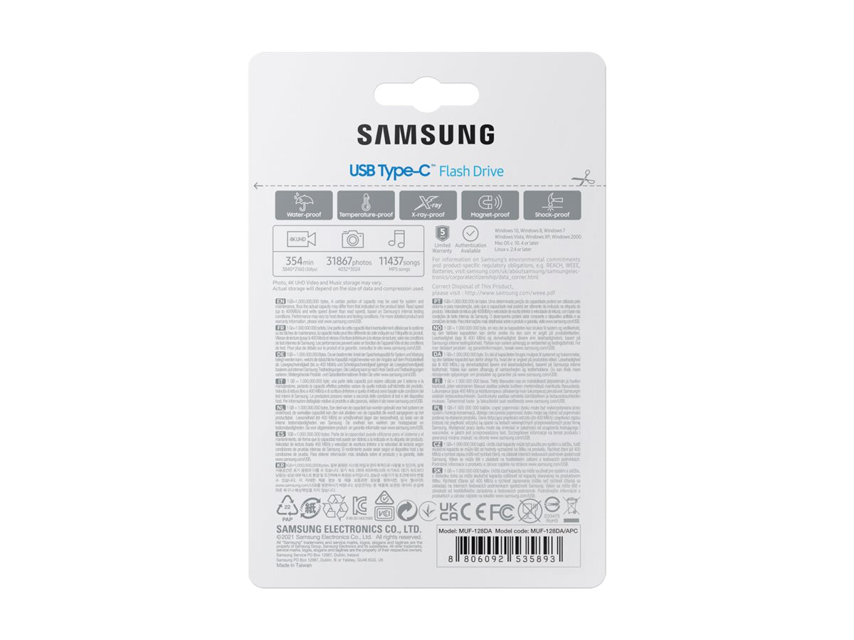 SAMSUNG USB Type-C 128GB USB-Flash-Laufwerk Detailansicht