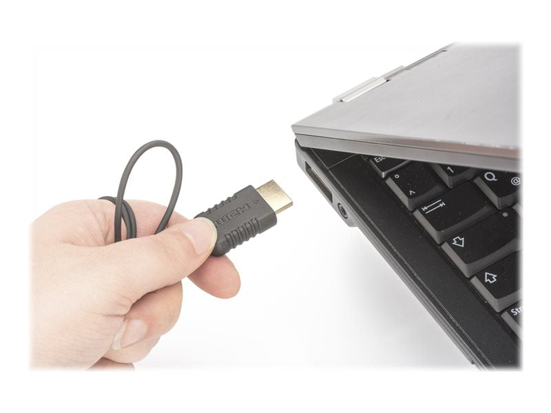 DIGITUS HDMI High Speed Anschlusskabel Typ A HighFlex 2.0m Vorderansicht