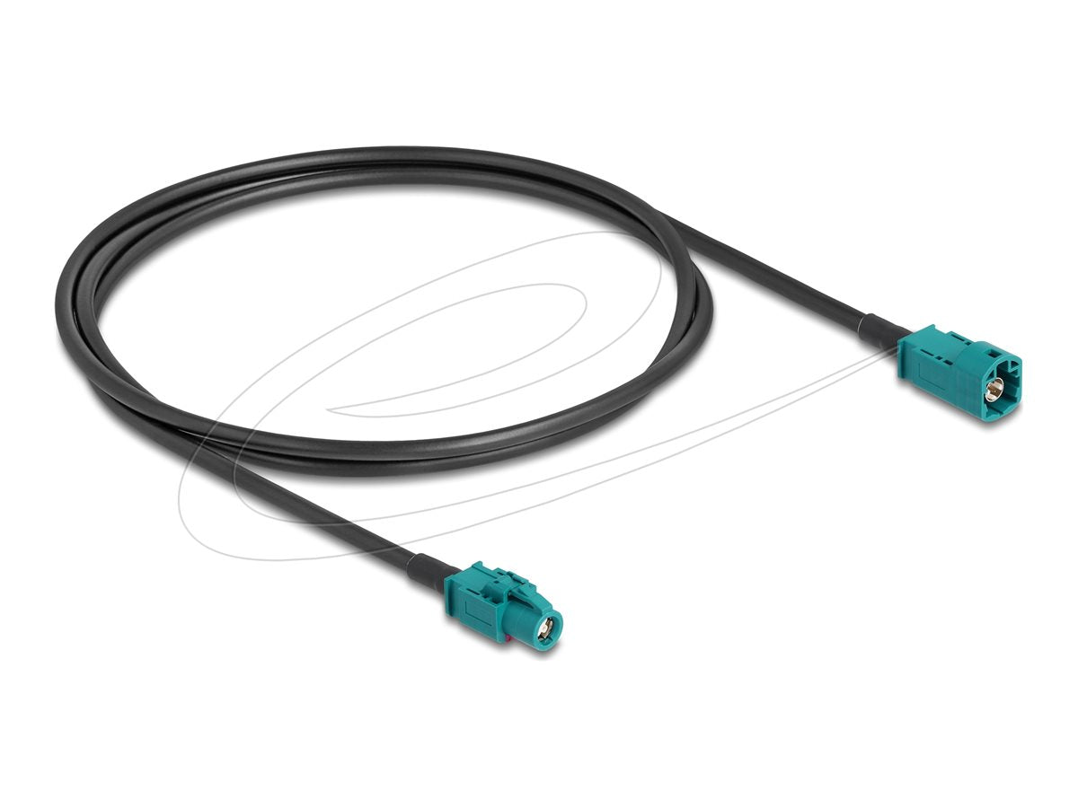 DELOCK Kabel HSD Z Stecker zu HSD Z Buchse 1m - Vorderansicht