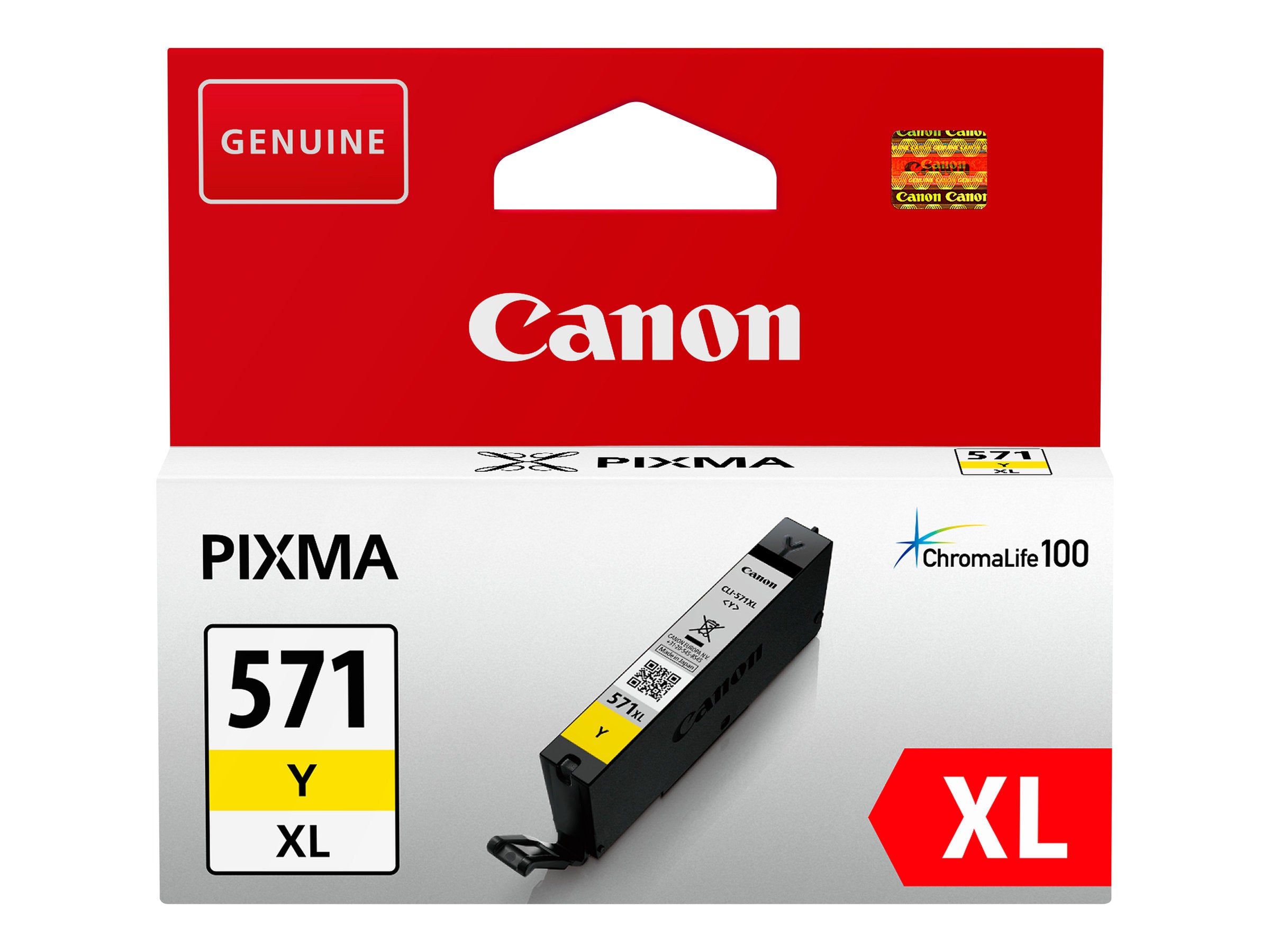 CANON 1LB CLI-571XL Y Tintenbehälter Vorderansicht
