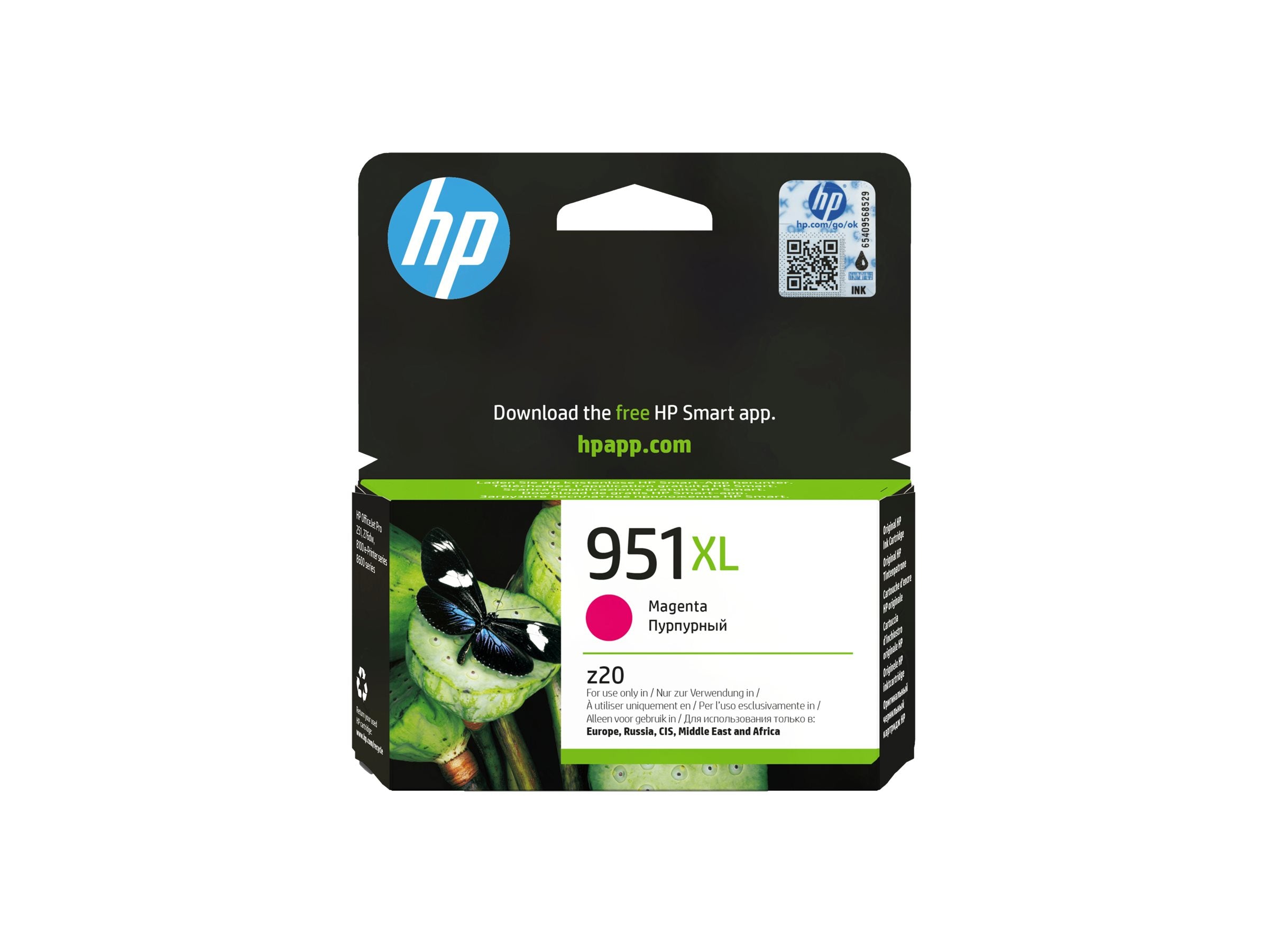 HP 951XL original Tintenpatrone CN047AE BGX magenta - Vorderansicht