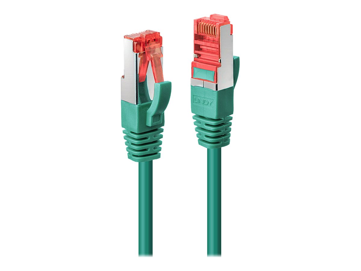 LINDY Cat.6 S/FTP Kabel, grün, 0,3m Patchkabel - Vorderansicht