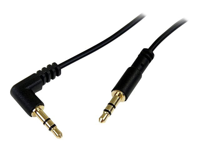 STARTECH.COM 1 ft Slim 3.5mm to Right Angle Stereo Audio Cable - Detailansicht