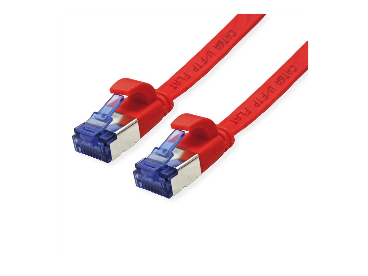 VALUE Patchkabel Kat.6A Class EA FTP extra-flach rot 1,5m Verpackung