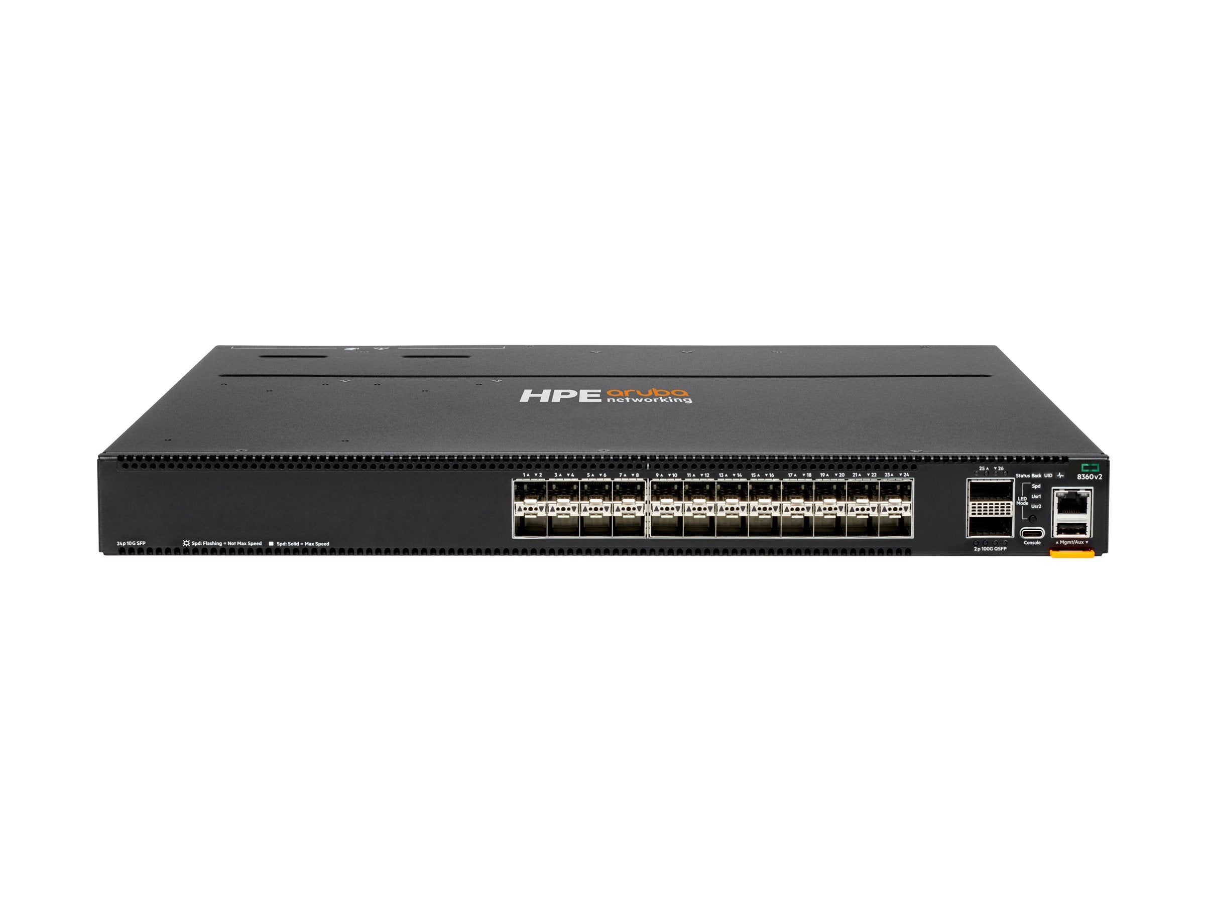 ARUBA HPE Aruba 8360-24XF2C v2 Switch Bundle Vorderansicht