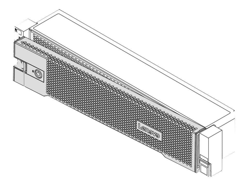 LENOVO ISG ThinkSystem SR650 V2/SR665 Security Bezel v2 - Vorderansicht