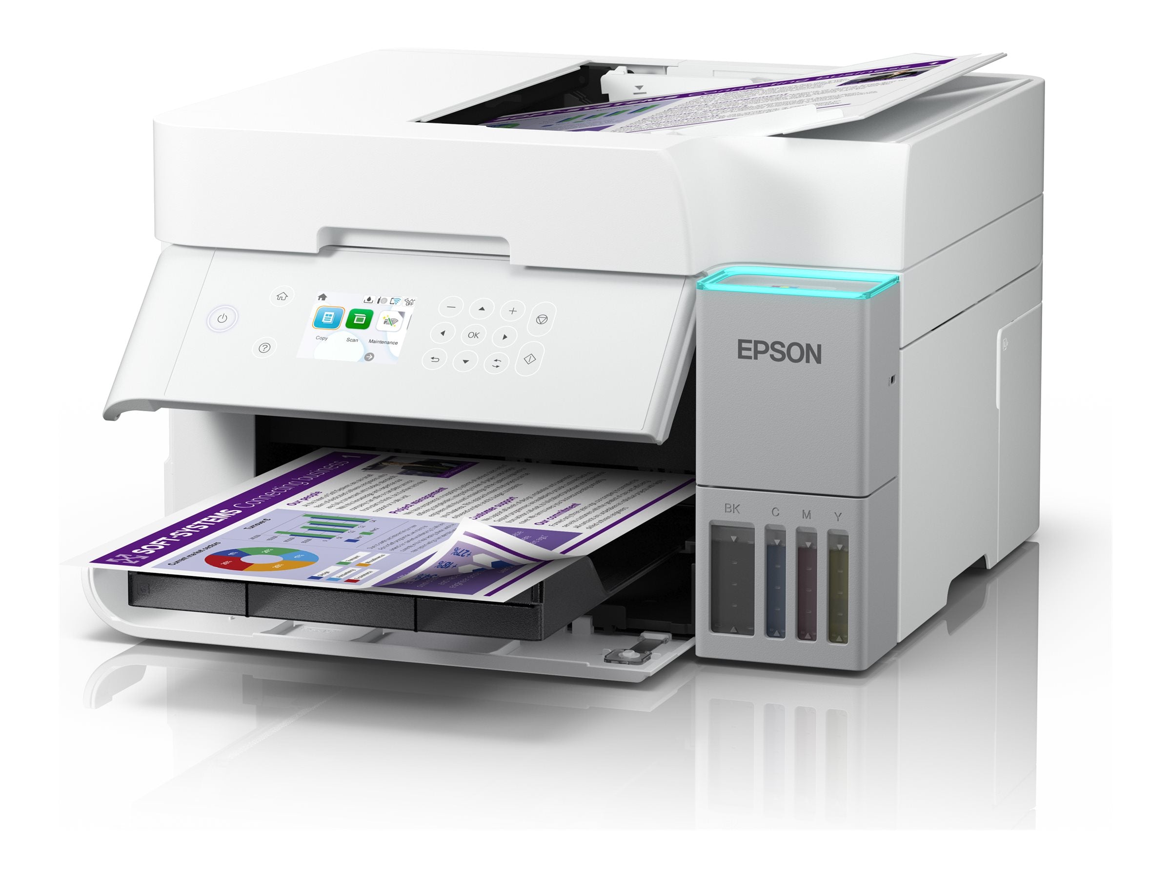 EPSON EcoTank ET-3956 Detailansicht der Tintentanks