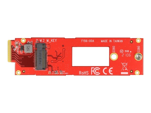DELOCK Konverter EDSFF E1.S zu M.2 Key M Slot NVMe - Vorderansicht