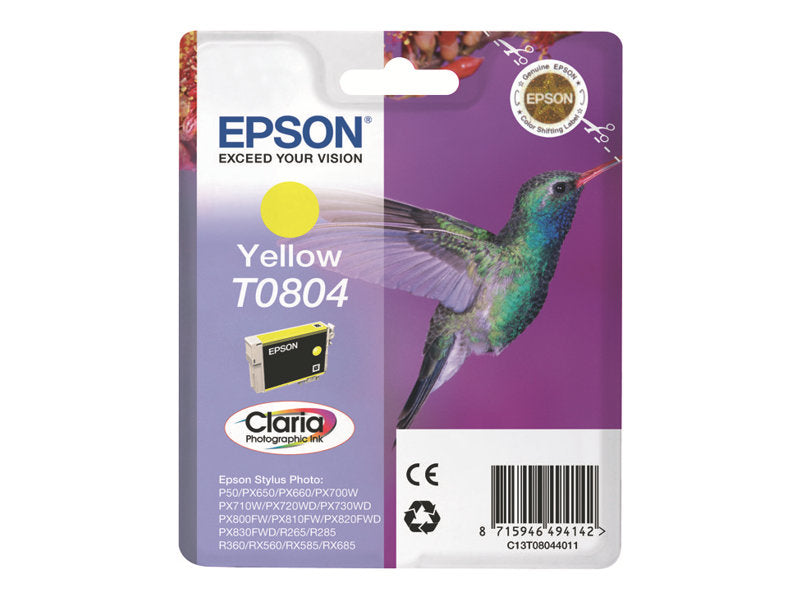 EPSON T0804 Tintenpatrone Gelb Detailansicht