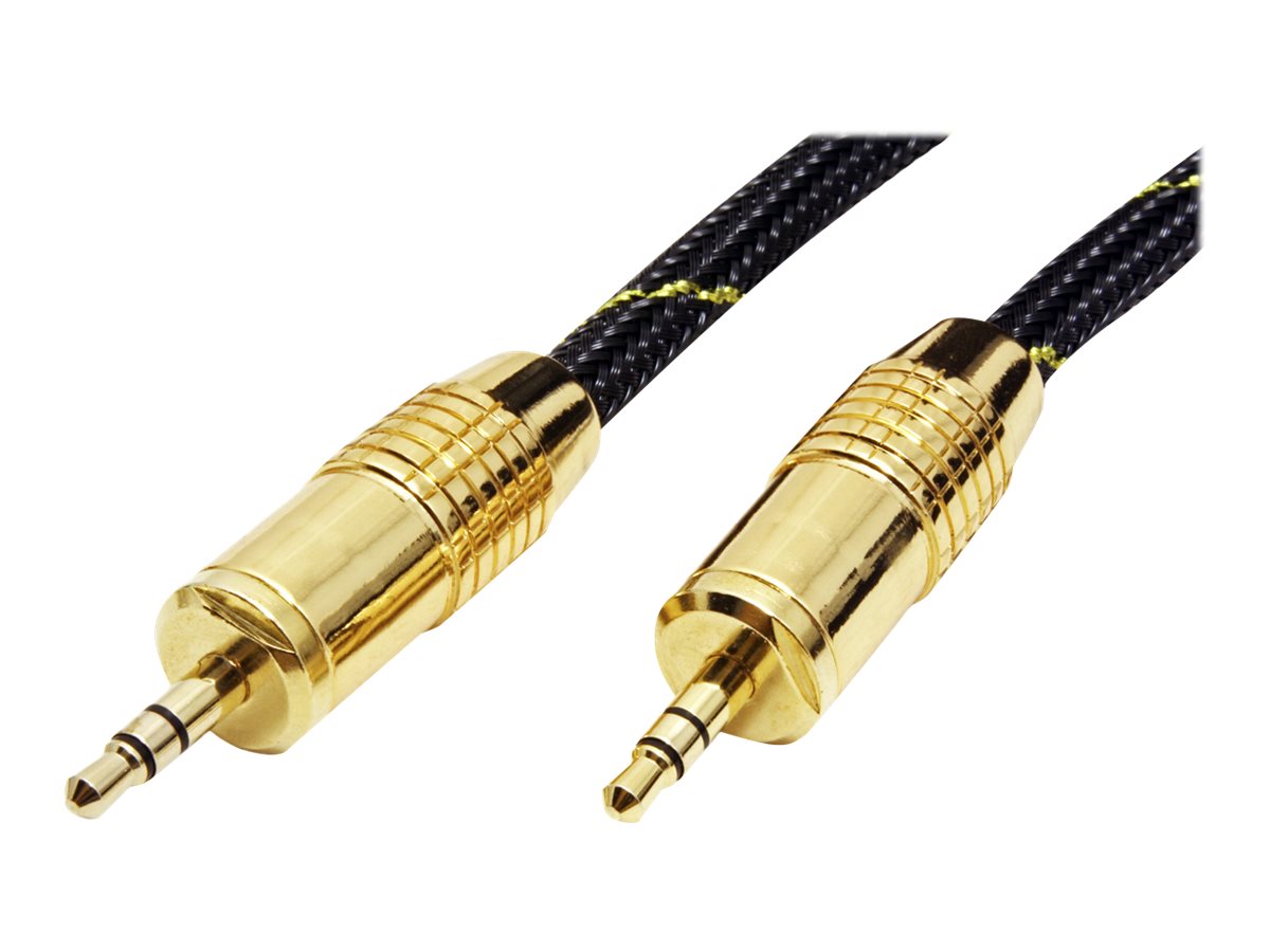 ROLINE GOLD 3,5mm Audio-Verbindungskabel Stecker / Stecker 2,5m - Verpackung