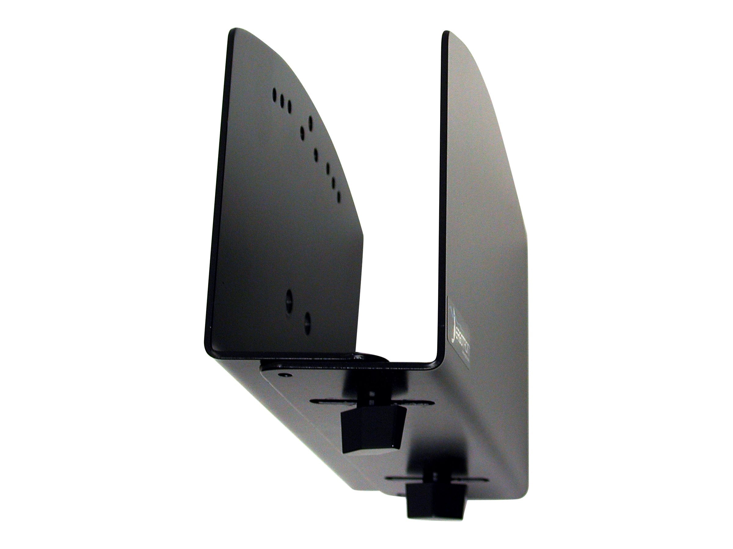 Vorderansicht des ERGOTRON CPU Halters klein schwarz