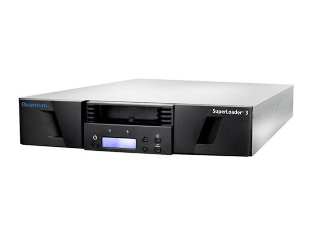 QUANTUM SuperLoader 3 one LTO7 HH tape drive Model C 8 slots 6Gb/s SAS rackmount barcode reader