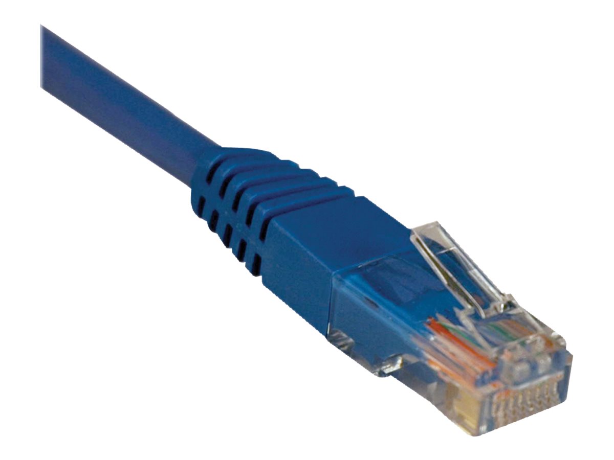 EATON TRIPPLITE Cat5e 350mHz Molded UTP Ethernet Cable RJ45m/M PoE Blue 3ft. - Verpackung