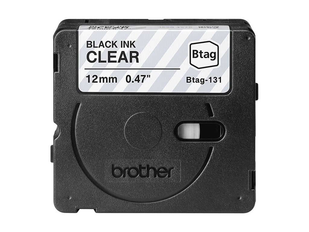 BROTHER BTAG131 Tape Black on Transparent - Verpackung