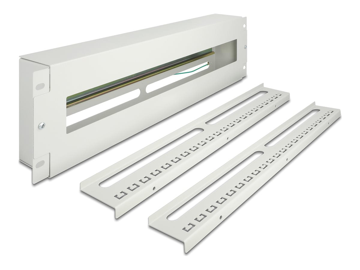 DELOCK 48,26cm 19Zoll Schutzschalterleiste Vorderansicht