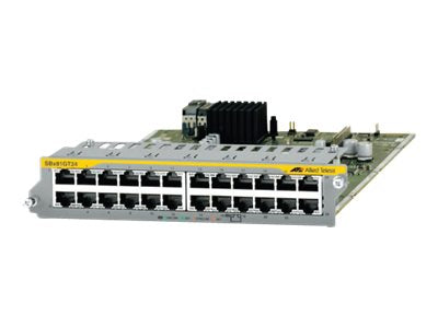 ALLIED 24-port 10/100/1000T PoE+ Ethernet line card Vorderansicht
