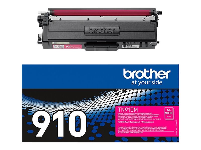 BROTHER TN-910M Toner Cartridge Magenta Seitenansicht