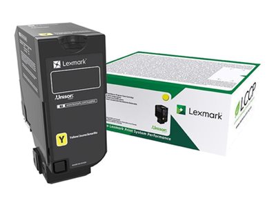 LEXMARK 10K Return Program Tonerpatrone Gelb Vorderansicht