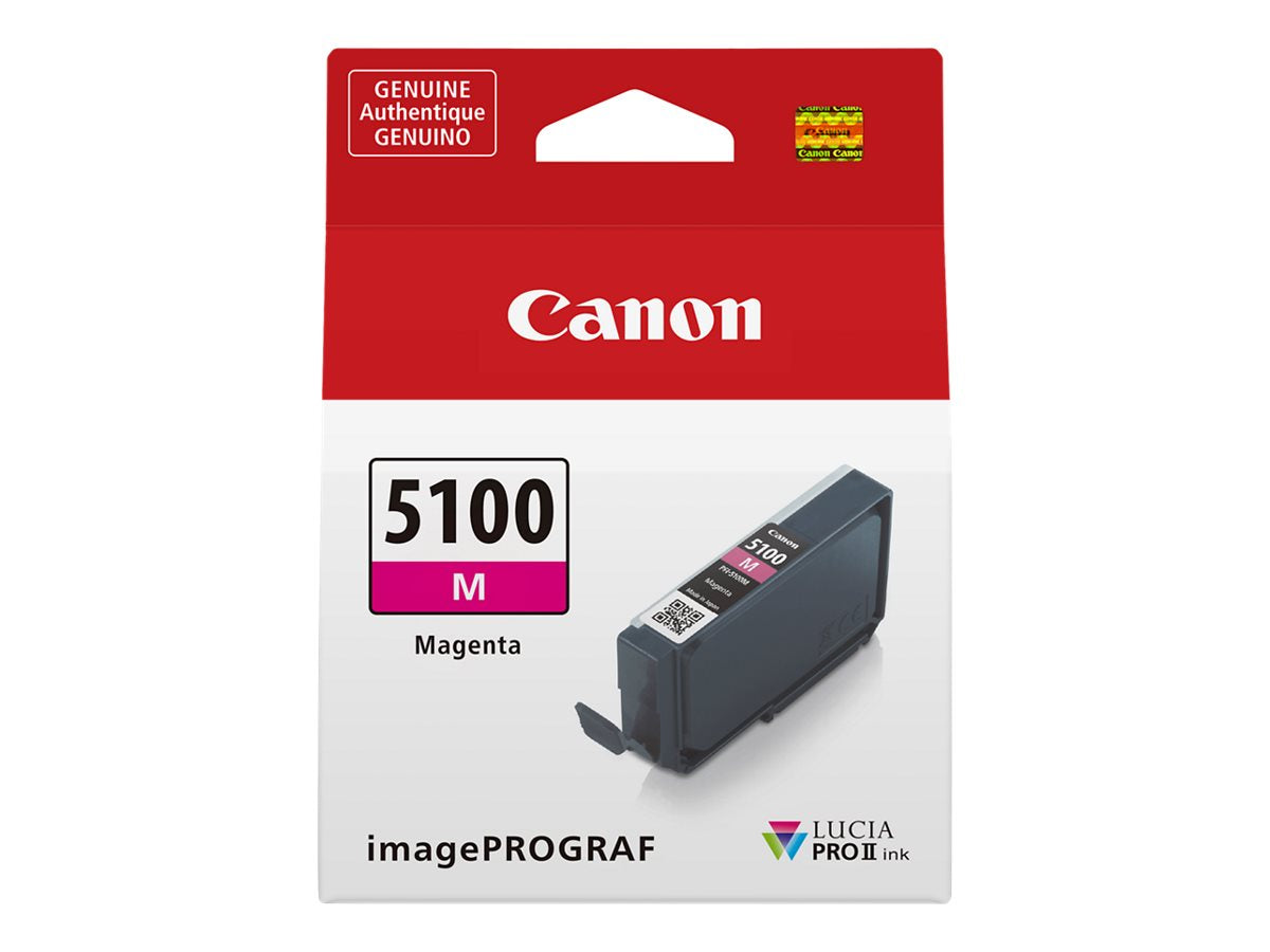 CANON PFI-5100 M Magenta Tintenbehälter Vorderansicht