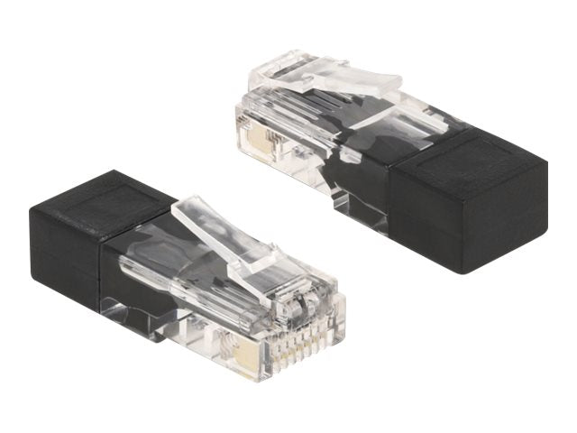 DELOCK RJ45 Stecker mit Abschlusswiderstand - Vorderansicht
