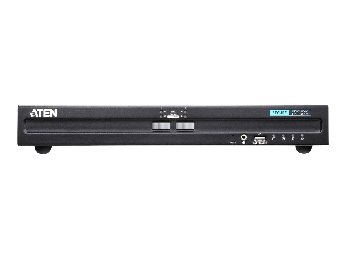 ATEN CS1182H 2-Port USB HDMI Secure KVM Switch Vorderansicht