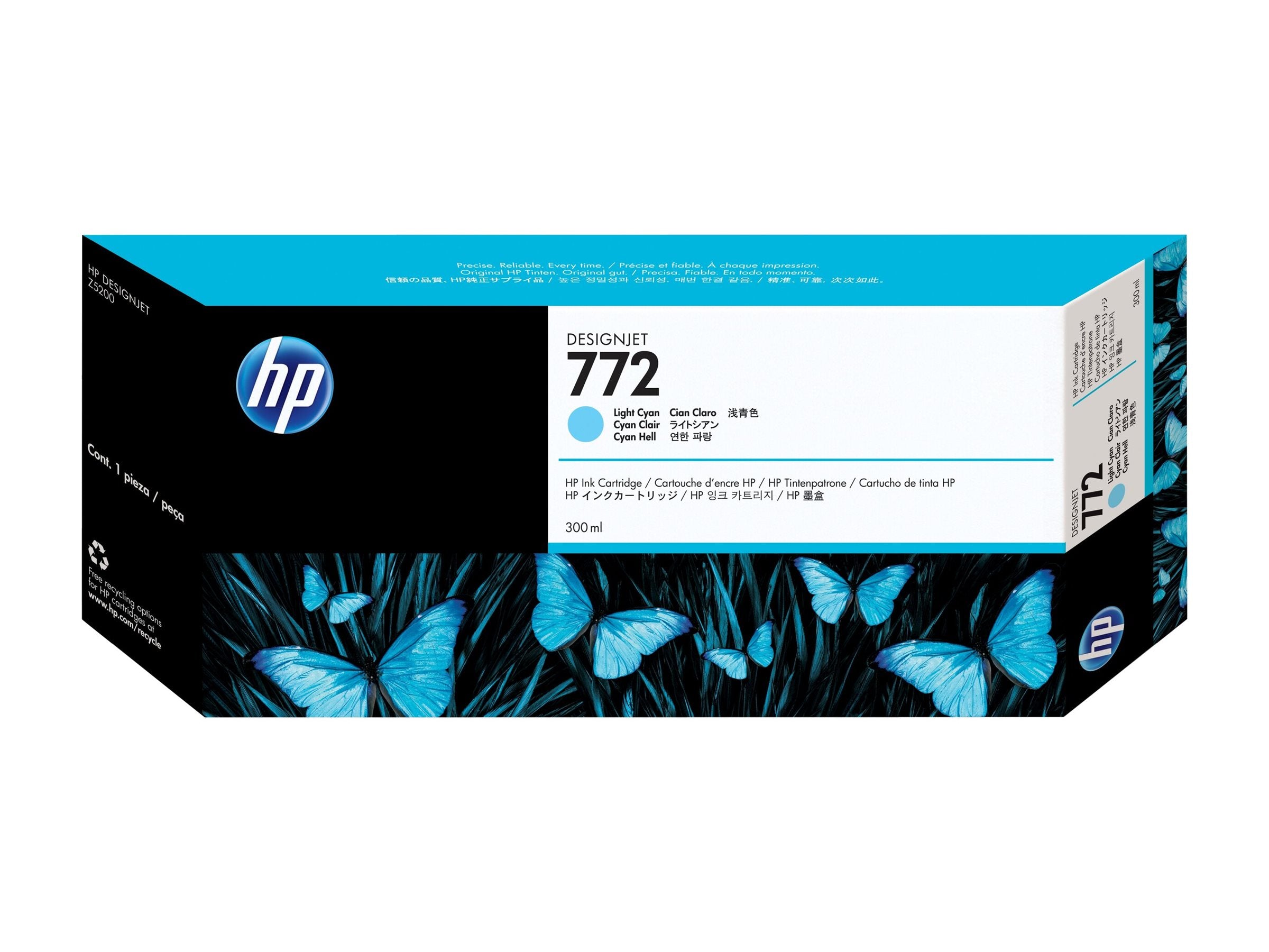 HP 772 original Ink cartridge CN632A light cyan Verpackung
