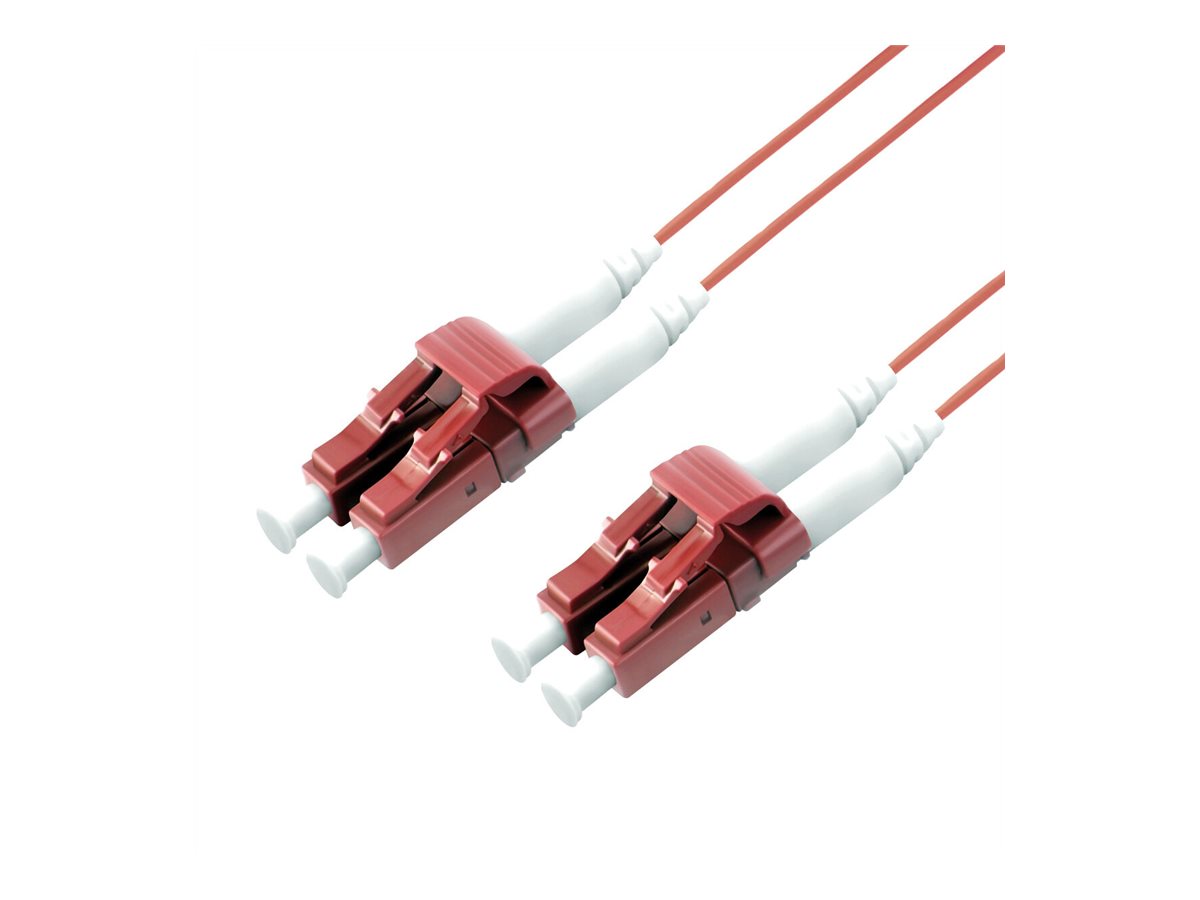 ROLINE LWL-Kabel SLIM 50/125um OM4 LSOH LC/LC violett 7m - Detailansicht