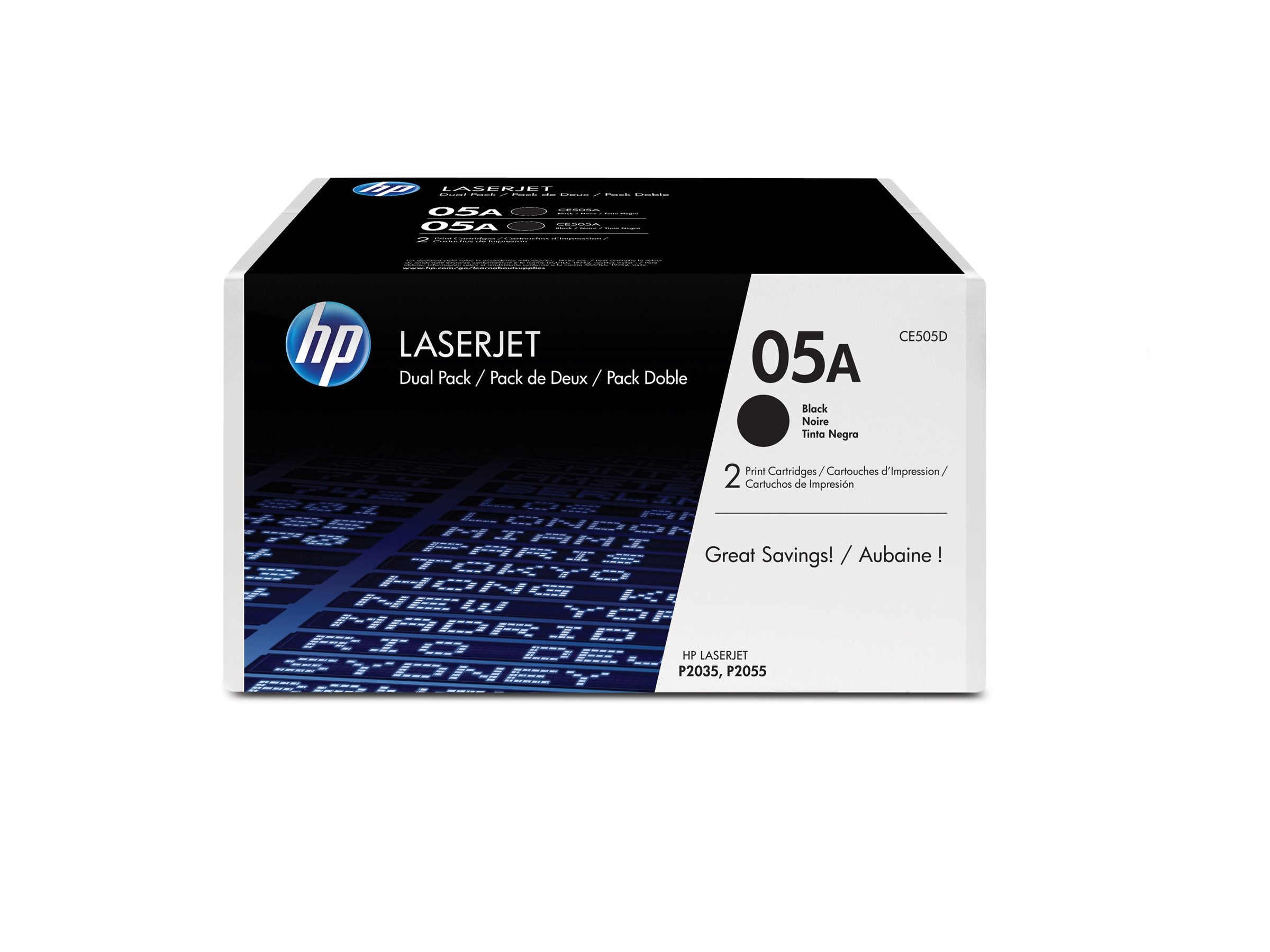 HP 05A LaserJet Toner Seitenansicht