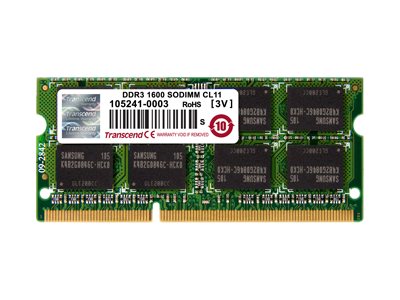 TRANSCEND 8GB DDR3 1600 SO-DIMM Vorderansicht