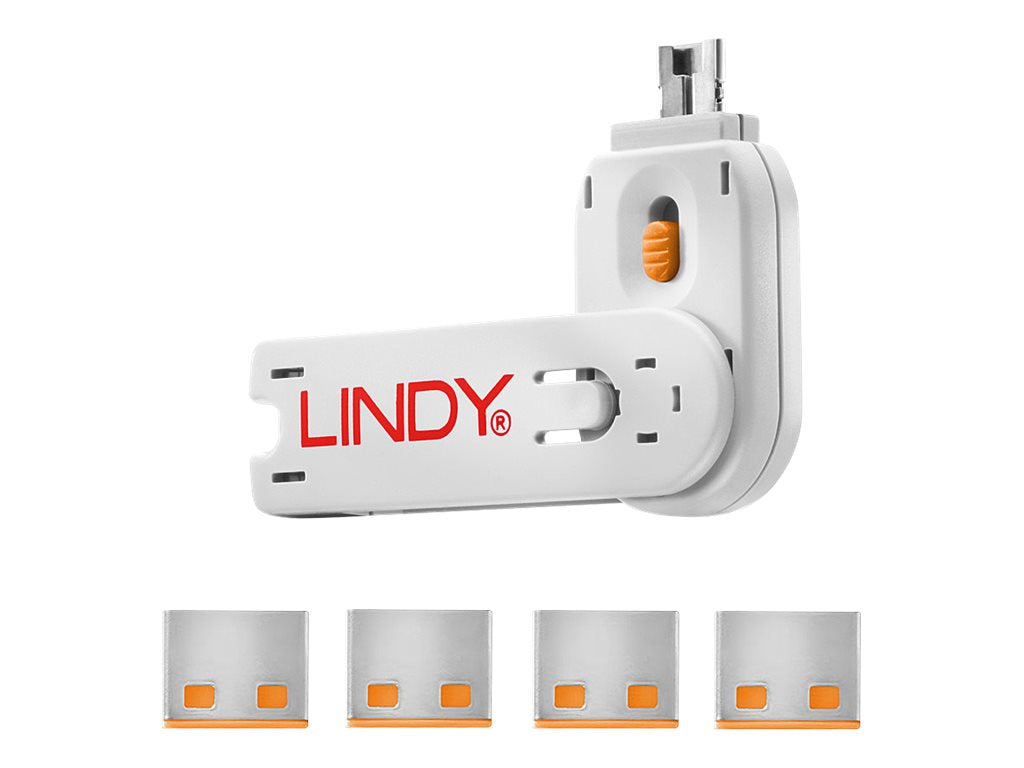 LINDY USB Portschloesser Detailansicht