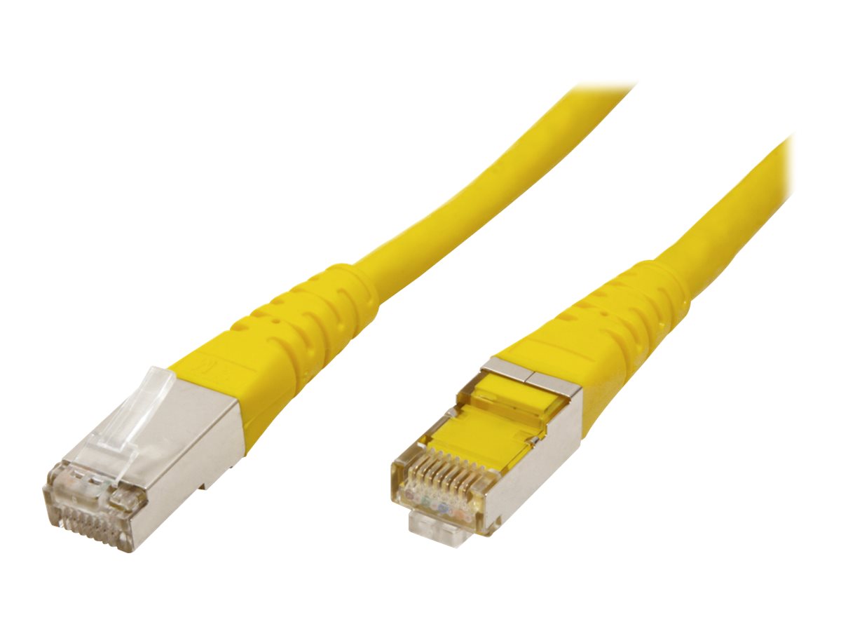 ROLINE Patchkabel Kat.6 Class E S/FTP PiMF gelb 1,5m Vorderansicht