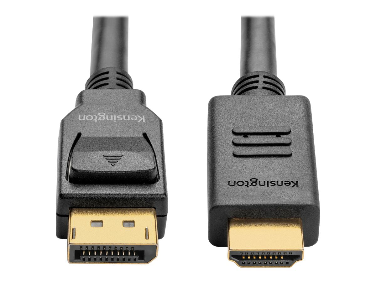 KENSINGTON Adapterkabel DisplayPort 1.2 M auf HDMI M aktiv 1,80m Vorderansicht