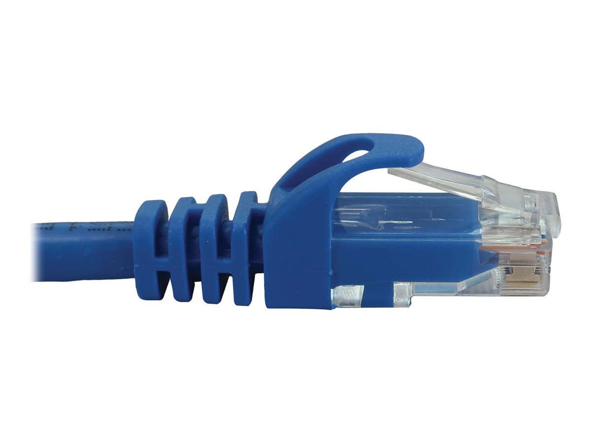 EATON TRIPPLITE Cat6a 10G Snagless Molded UTP Ethernet Cable RJ45m/M PoE Blue 25ft. 7