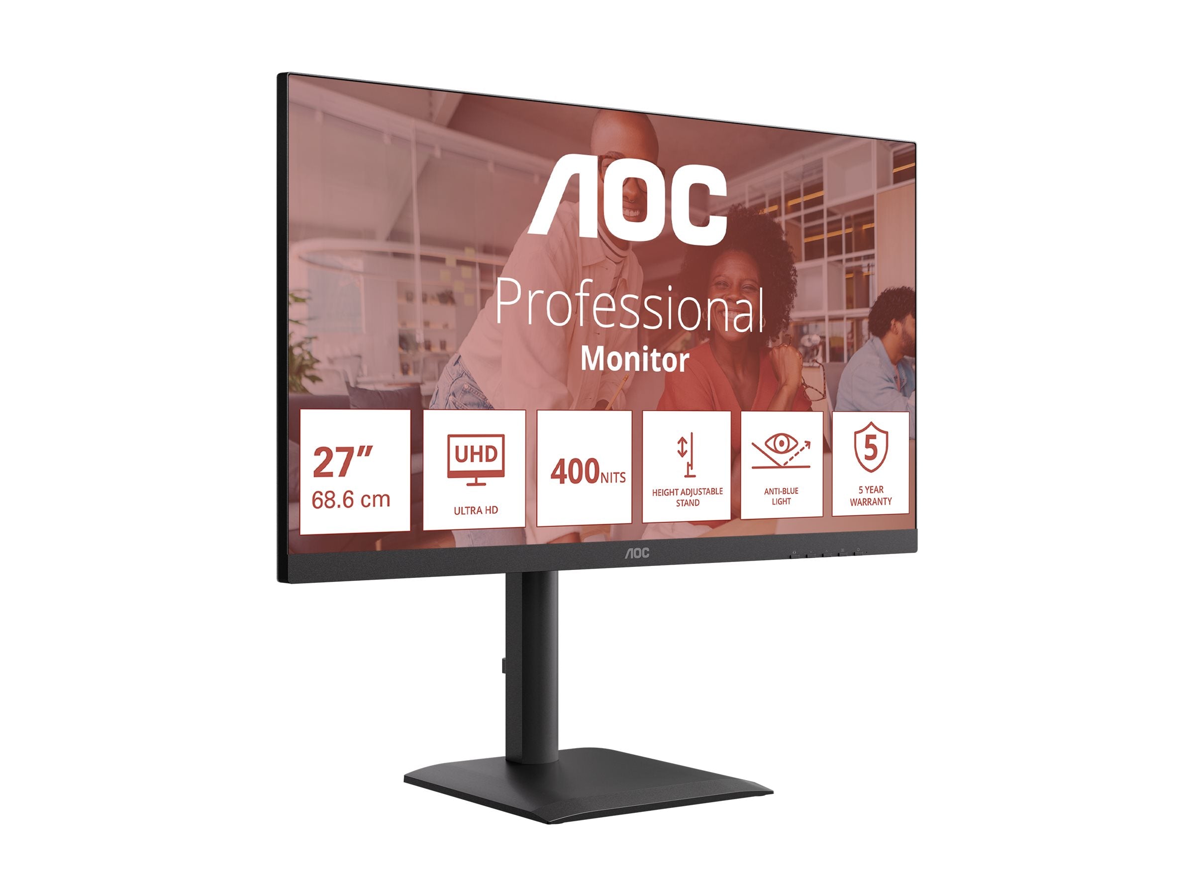 AOC U27E4CV Monitor Seitenansicht