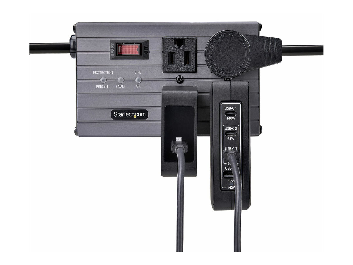 STARTECH.COM 140W USB-C-Wandladegerät 3x USB-C/1x USB-A PD 3.1 Internationaler GaN-Ladegerät fur MacBook/Dell XPS/Inspiron