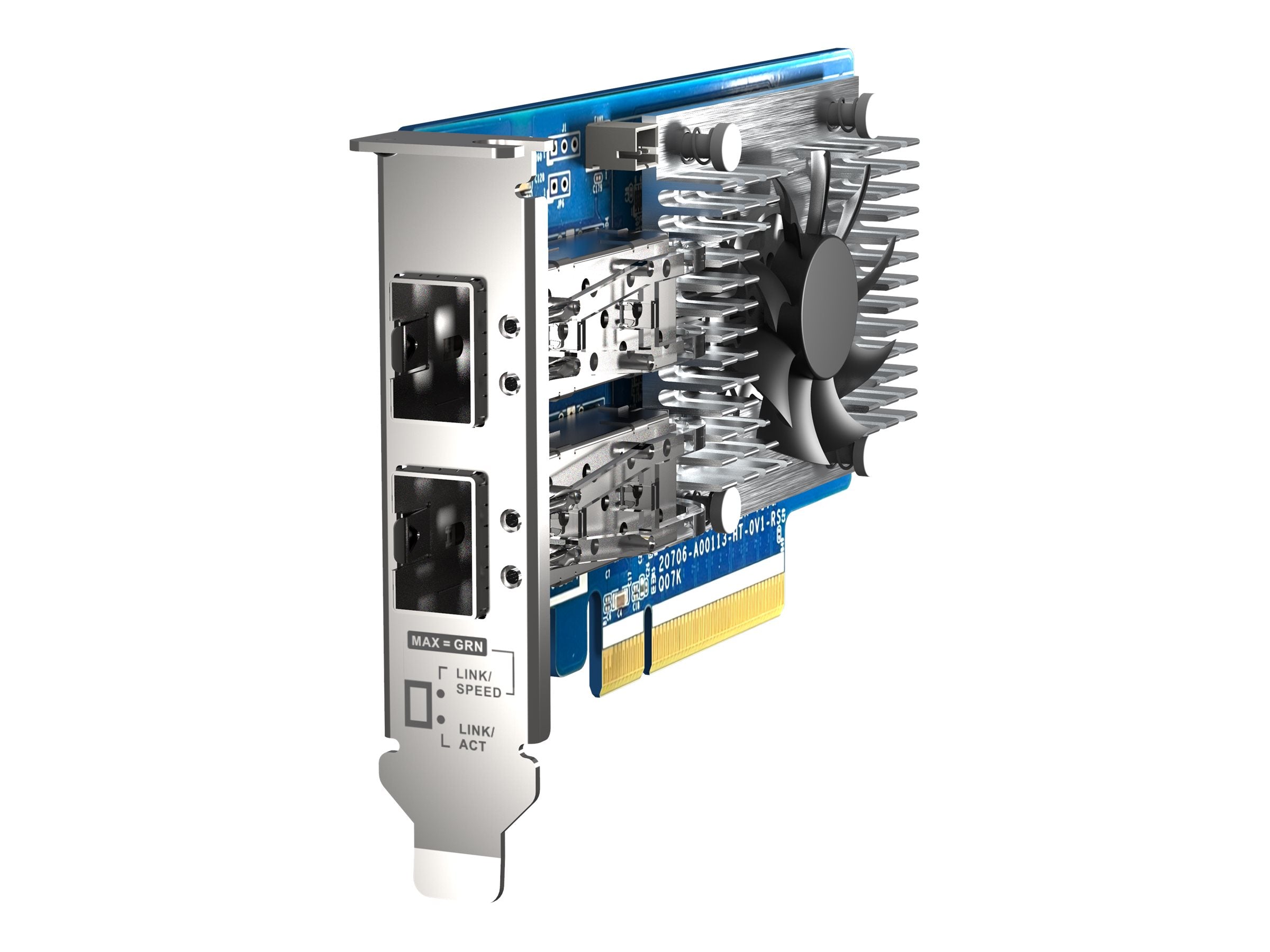 QNAP QXG-25G2SF-CX6 Netzwerkadapter Rückansicht