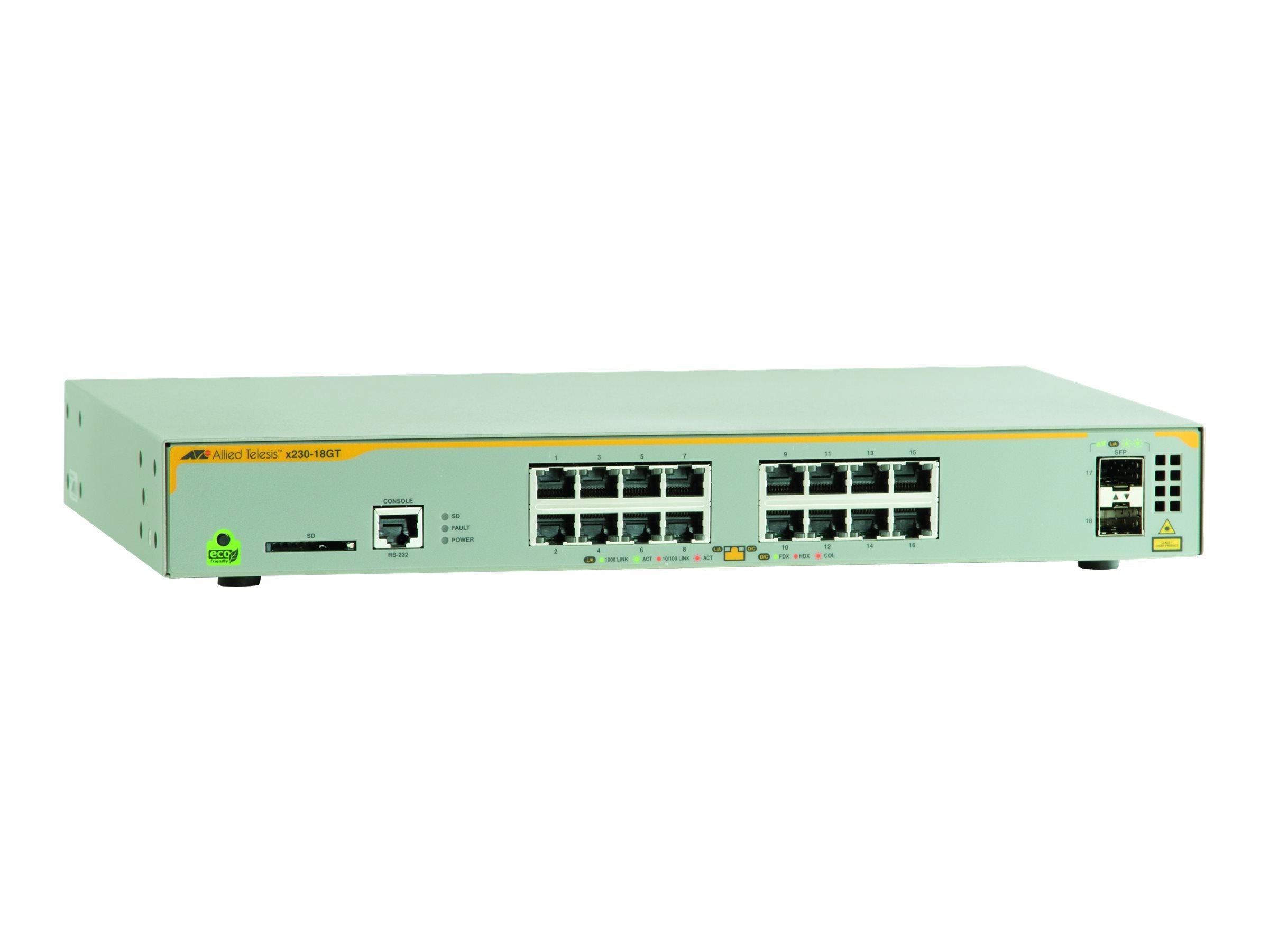ALLIED L2+ managed switch Vorderansicht