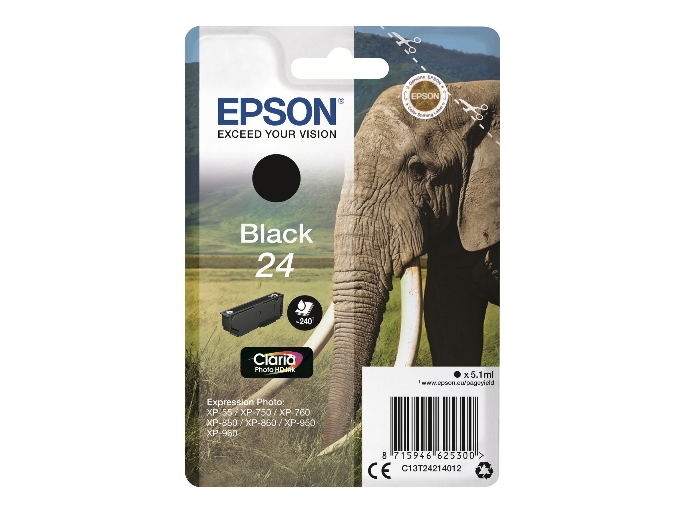 EPSON 5LB 24 Tintenpatrone schwarz Verpackung
