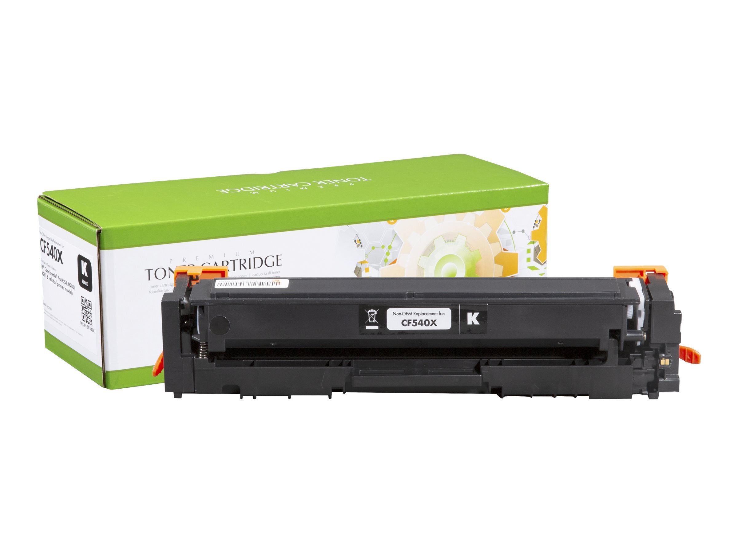 STATIC Tonerpatrone HP CF540X schwarz Vorderansicht