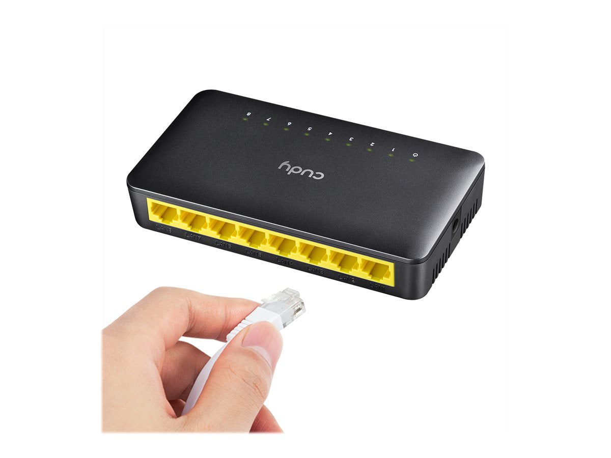CUDY FS108D 8-Port 10/100 Desktop Switch Vorderansicht
