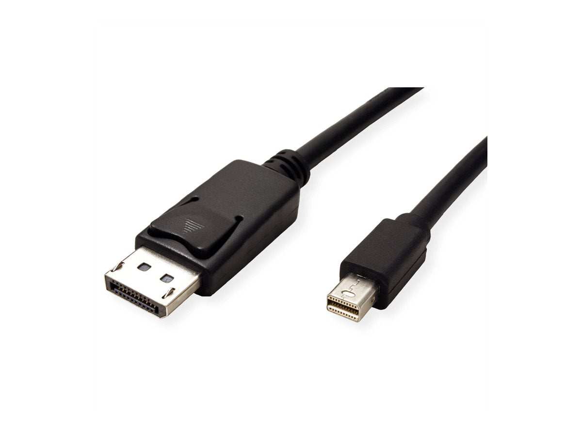 ROLINE GREEN DisplayPort Kabel DP ST - Mini DP ST TPE schwarz 5m Anschlussansicht