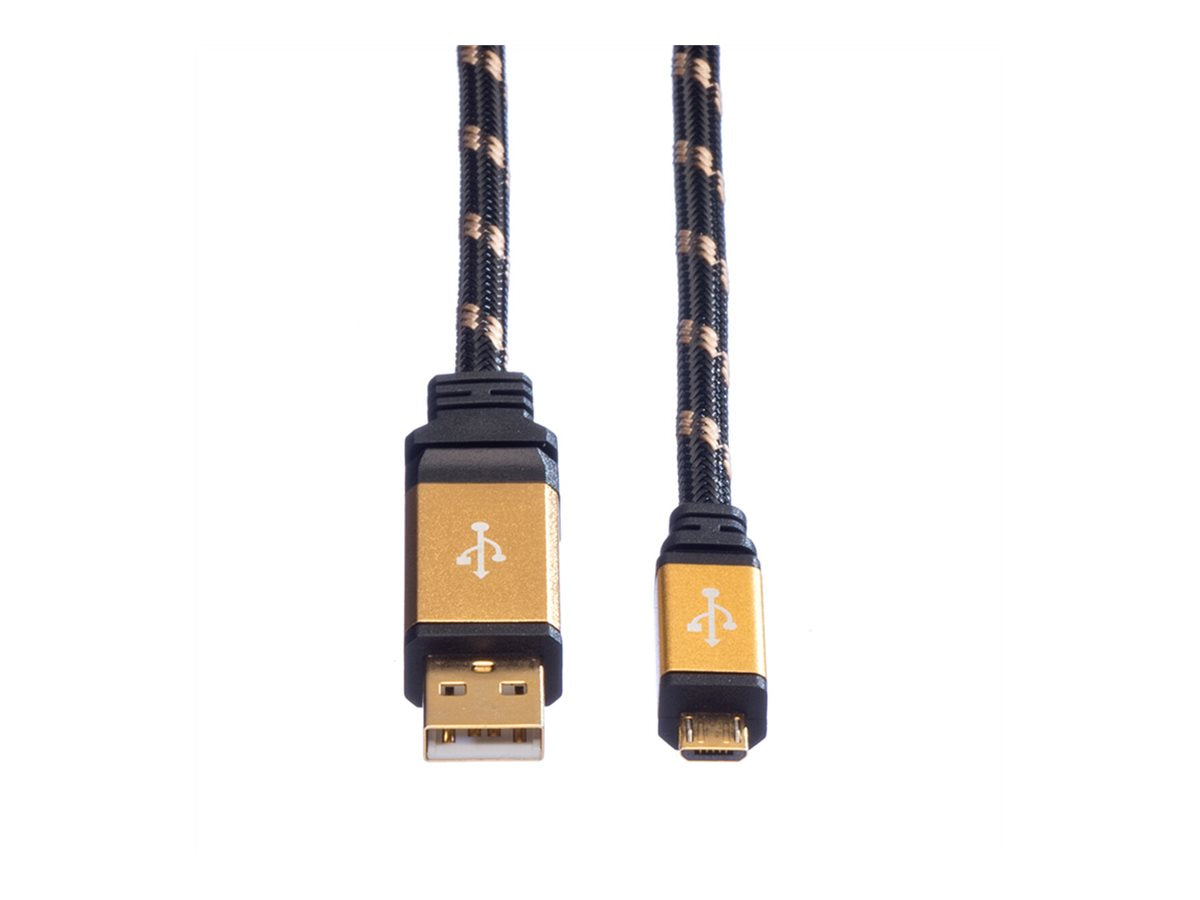 SECOMP ROLINE GOLD USB2.0 Kb A-MicroB ST/ST 0 8 Detailansicht