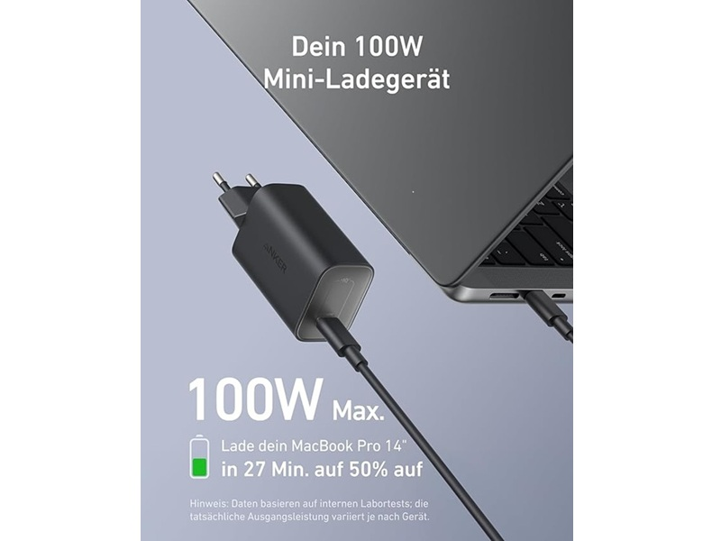 ANKER Nano Charger 100W Ladegerät Vorderansicht