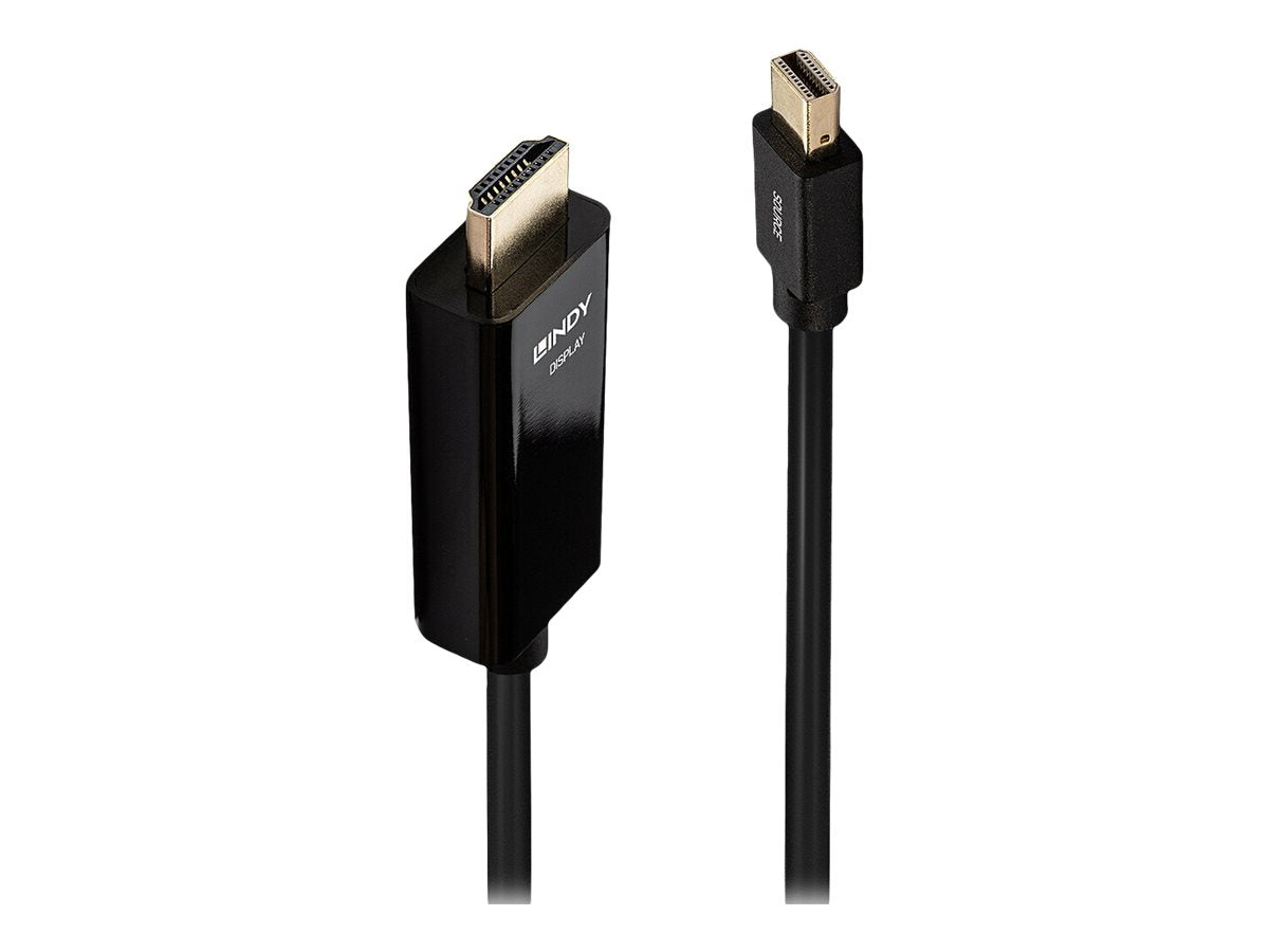 LINDY Kabel Mini DisplayPort/HDMI 4K30 DP - Vorderansicht