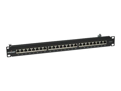 INTELLINET Cat6 Patchpanel geschirmt 24 Ports FTP Installation