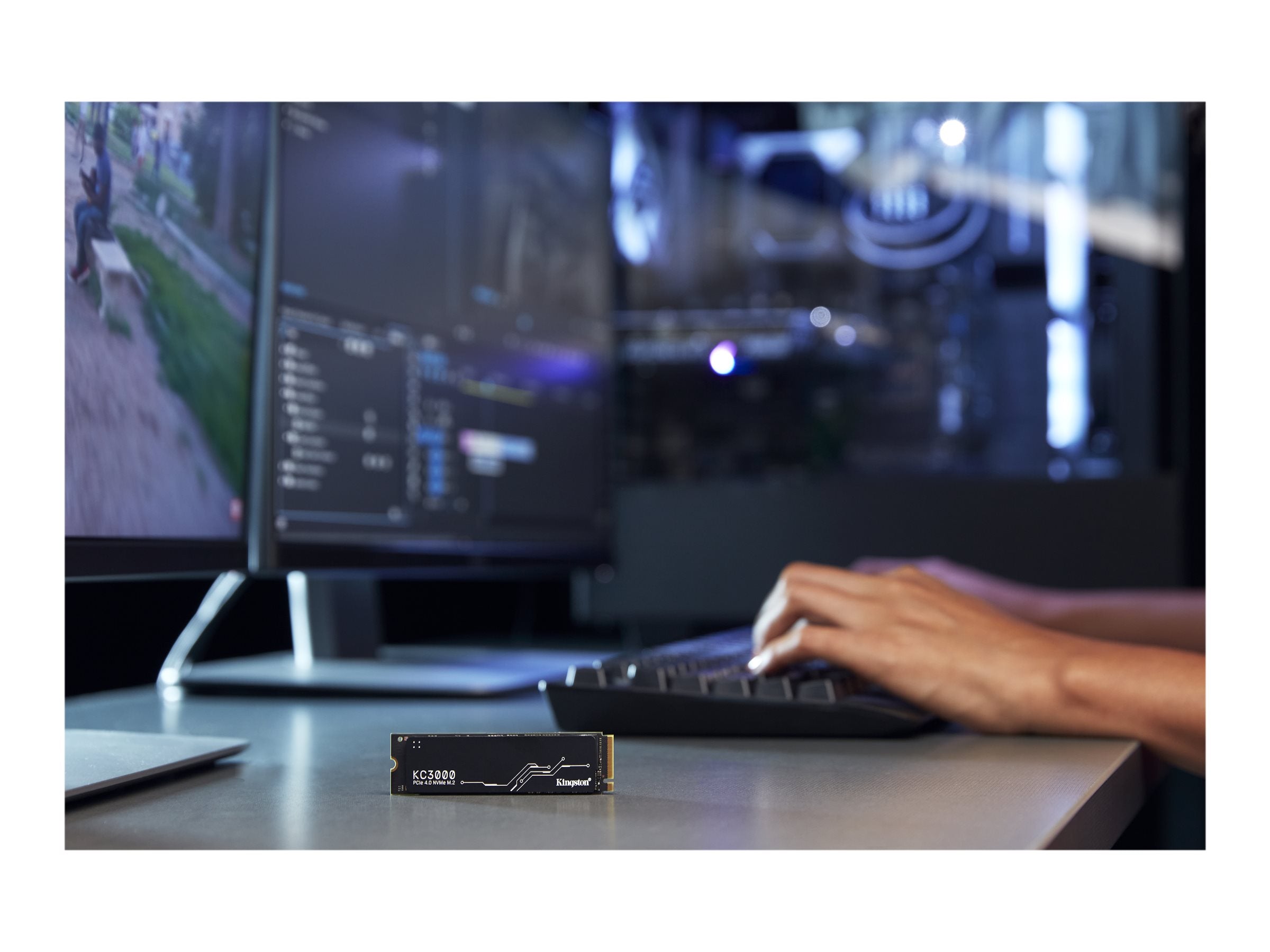 KINGSTON KC3000 4096GB PCIe 4.0 NVMe M.2 SSD Vorderansicht
