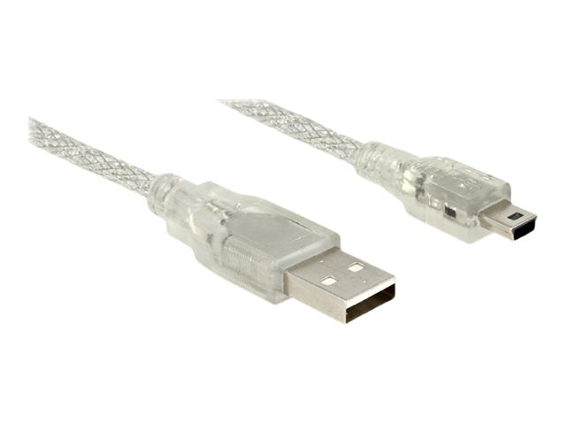 DELOCK Kabel USB 2.0 Typ-A Stecker > USB 2.0 Mini-B Stecker 1 m - Vorderansicht